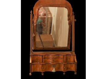 Antique Queen Anne Walnut Dressing Mirror