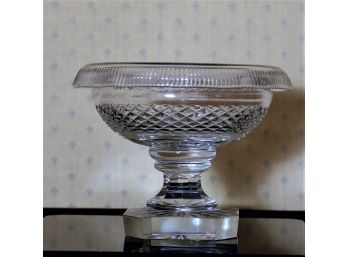 Antique Anglo-irish Cut Glass Compote - Shippable
