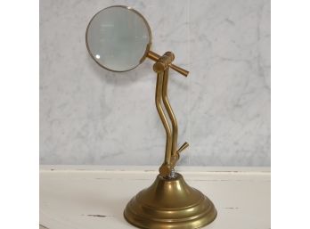 Magnifier On Brass Stand - Shippable