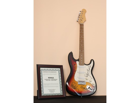 Electric Guitar Autographed - Wings!