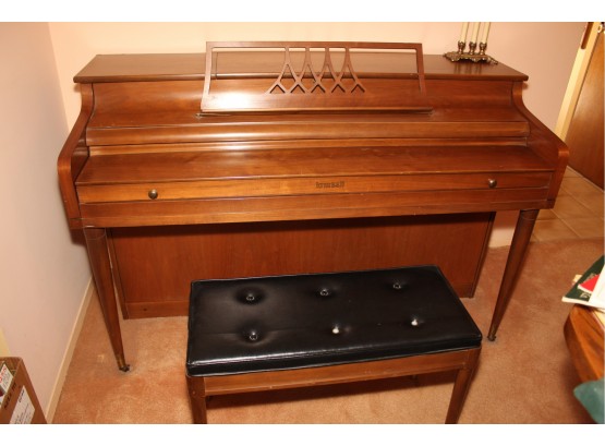 Kimball Upright Player Piano With Rolls