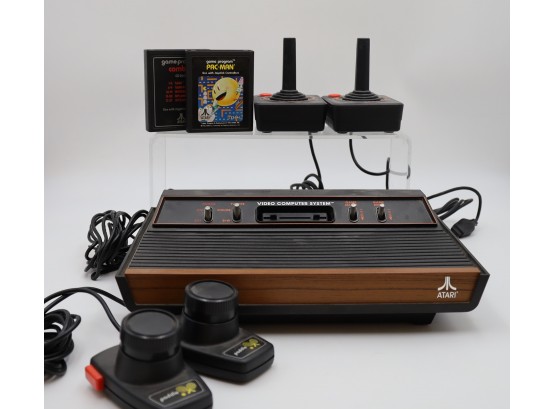 Atari Video Game System And Games