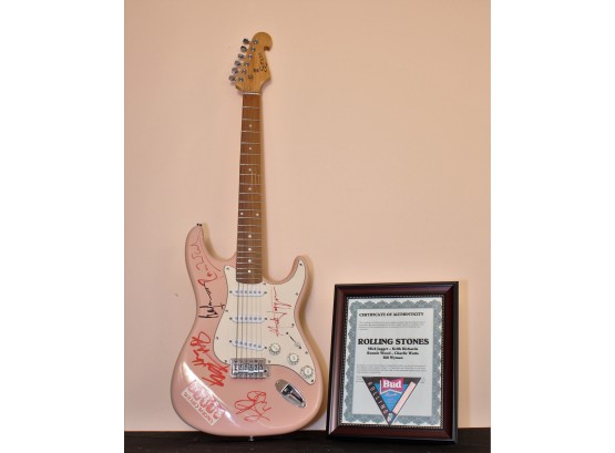 Electric Guitar Signed - The Rolling Stones!