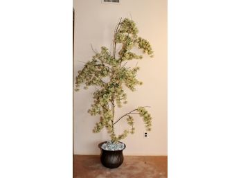 Faux Flower Tree W/Pot 78' Tall