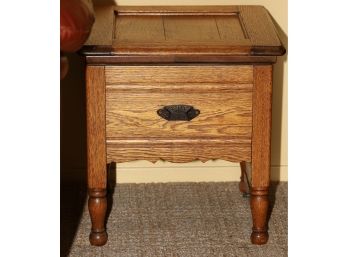 Antique Oak Side Table/commode