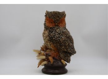 Unique Owl Made Of Seeds