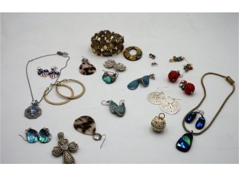 Collection Of Colorful Costume Jewelry