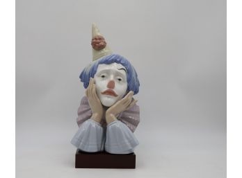 Retired Lladro 'clown's Head' (jester)