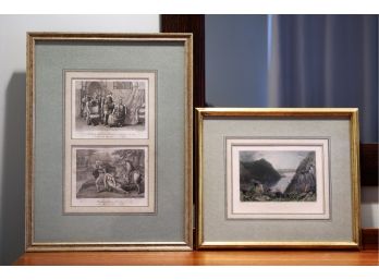Set Of Antique Engravings- Shippable