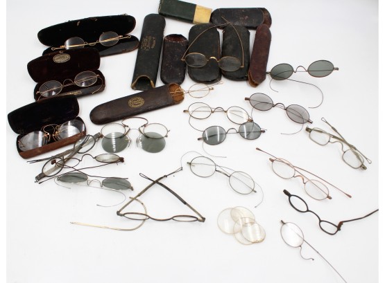 Collection Of Antique Eye Glasses - Shippable