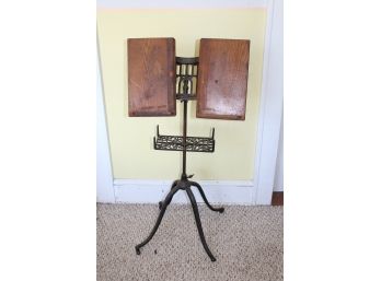 Victorian Cast Iron Book Stand