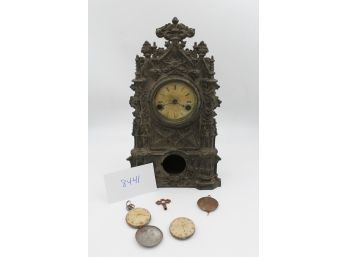 Metal Mantel Clock & More - Shippable