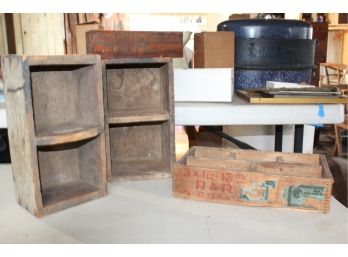 Antique Wood Tool Boxes & More - Shippable