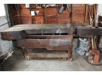 Early 1800's Primitive Workbench