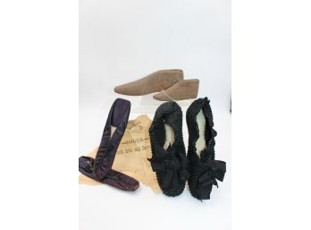 Victorian Dance Shoes And Wooden Forms -shippable