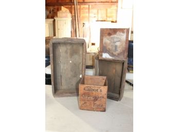 Antique Wooden Boxes - Shippable