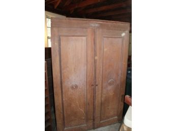 Vintage Cabinet/closet With Hooks