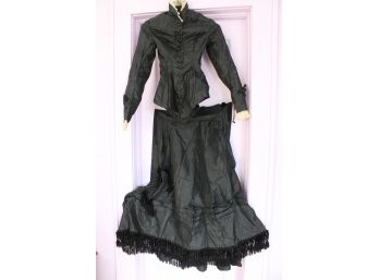 Beautiful Style From The 19th Century 3 Piece Satin Outfit