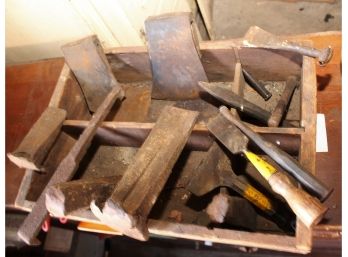 Antique Tools & Wooden Box