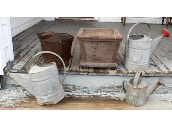 Antique Watering Cans & More