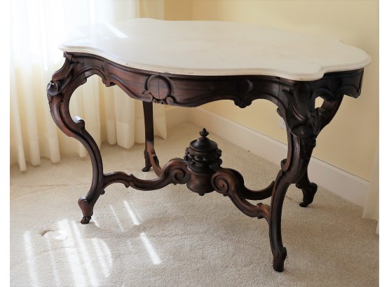 Victorian Marble Top Table- Ask About Our Local Only Mover