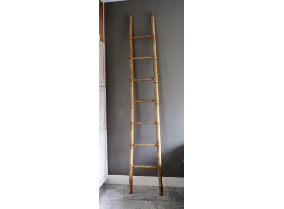 Tall Bamboo Rustic Ladder