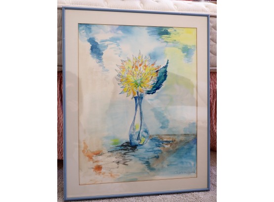 Flower In Vase Watercolor- Shippable