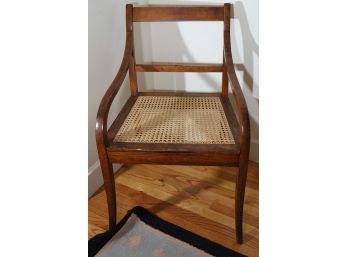 Antique Chair With Caning