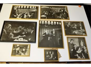 Entertainment World Back In The Day 8-famous Photos From Cabriole Framed - Shippable