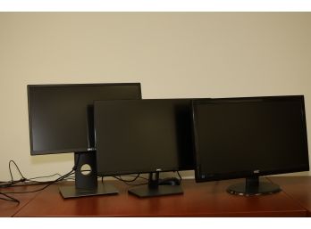 3 Working Computer Monitors
