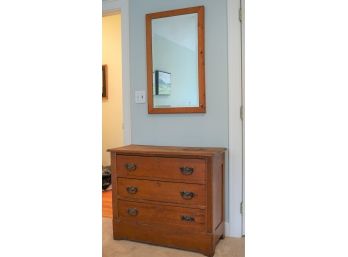 Turn Of The Century 3 Drawer Cabinet With Mirror- Ask About Local Only Movers