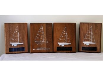 1999  Signed Sailboat Championship Wood Plaques  - Shippable