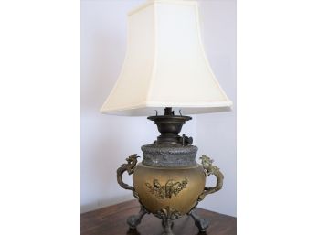 Electrified Antique Kerosene Lamp - Shippable