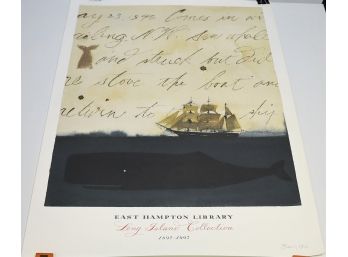 East Hampton Library -Long Island Collection Pencil Signed 28' X 21'