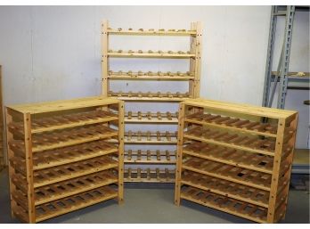 3- Wooden Wine Racks