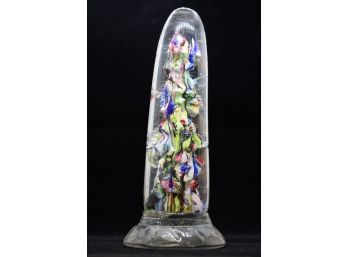 Hand Blown Colored Glass Paperweight- Shippable
