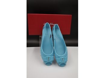 BRAND NEW Ferragamo 'giffy' Turquoise Shoes - Shippable