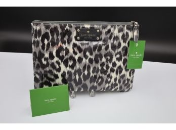 BRAND NEW Kate Spade Leopard Print Pouch - Shippable