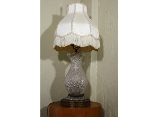 Vintage Cut Crystal Lamp