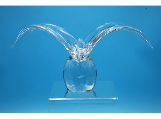 Mario Brogi Crystal Art Glass Seagull