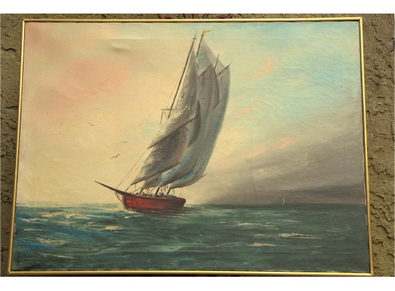 Sailboat Art On Canvas
