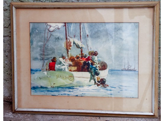 Winslow Homer Boat Print