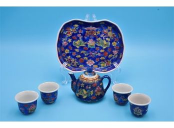 Chinese Hand Painted Porcelain Tea Set Shippable