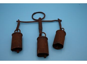 Antique Triple Cow Bells-Shippable