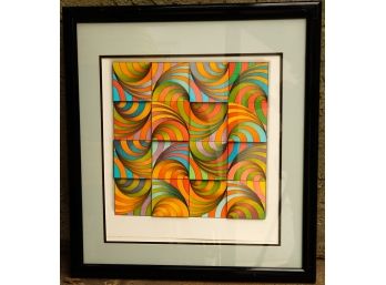 Paul A. Janson Abstract Collage 'Rainbows'