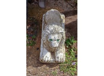 Vintage Lion Cement Statue