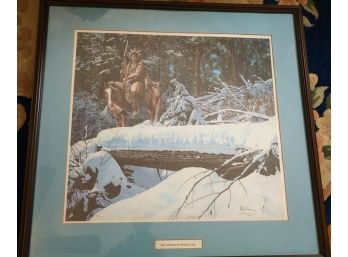 'The Outrider' Native American Indian Print By Artist Richard Luceer'