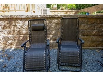 Pair Of Brown Gravity Chairs