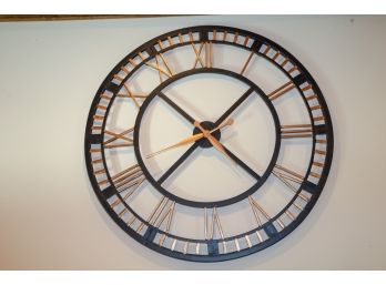 Very Large Metal Clock 36'D