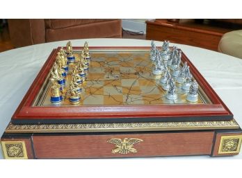 Limited Edition Franklin Mint Civil War Gettysburg Chess Set - Shippable